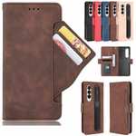 Case For Samsung Ggalaxy Z Fold 3 Leather Flip Stand Cover With Pen Holder