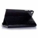 For Samsung Galaxy Tab A 8.0 2019 SM-P200/P205 Luxury Crocodile Skin Pattern Leather Case - Black