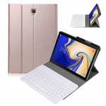 For Samsung Galaxy Tab S5e 10.5 SM-T720/T725 Detachable Bluetooth Keyboard Leather Case - Rose Gold