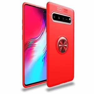 For Samsung Galaxy S10/ S10+ Plus Shockproof w/ Ring Kickstand Holder Case Cover - Red