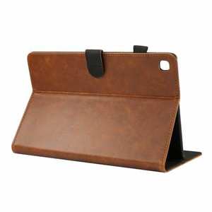 For Samsung Galaxy Tab S5e 10.5 T720 T725 Crazy Horse Texture Stand Leather Case - Brown