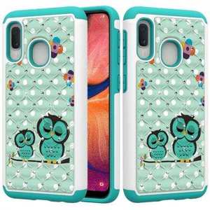 For Samsung Galaxy A10e Shockproof Bling Diamond Armor Case Cover