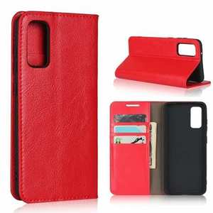 For Samsung Galaxy S20 Ultra Plus 5G Phone Case Genuine Leather Wallet Stand Cover