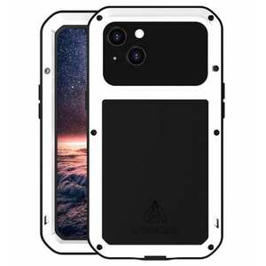 For iPhone 16 15 14 Pro Max Aluminum Shockproof Waterproof Gorilla Case Cover White