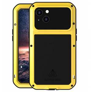 For iPhone 16 15 14 Pro Max Aluminum Shockproof Waterproof Gorilla Case Cover - Yellow