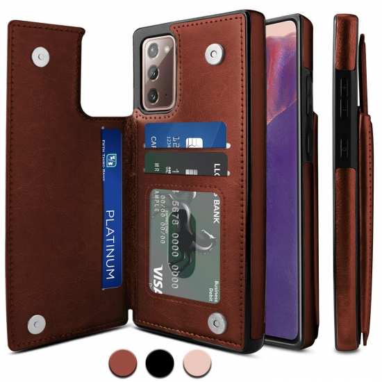 For Samsung Galaxy A32 A12 S21 5g Case Leather Wallet Flip Cover With Card Holder