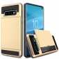 For Samsung Galaxy S10 Plus/S10E/Lite Case Cover With Card Wallet Holder Slot - Gold