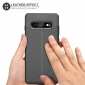 For Samsung Galaxy S10 Plus 9Silicone Rubber Leather TPU Slim Cover Case - Grey