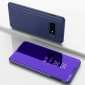 For Samsung Galaxy S10 Plus Smart Clear Mirror Leather Stand Case Cover - Purple&Blue