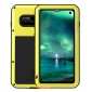 LOVE MEI For Samsung S10 Plus Aluminum Metal+Gorilla Glass Military Case Cover - Yellow