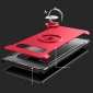 Ring Stand Car Magnetic Silicone Case Cover For Samsung Galaxy S10 - Red