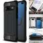 For Samsung Galaxy S10 Phone Armor Hybrid Rugged Shockproof Cover - Black