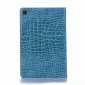 For Samsung Galaxy Tab S5e 10.5 T720 T725 Crocodile Skin Leather Case - Blue