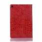 For Samsung Galaxy Tab S5e 10.5 T720 T725 Crocodile Skin Leather Case - Red