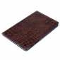 For Samsung Galaxy Tab A 8.0 2019 SM-P200/P205 Luxury Crocodile Skin Pattern Leather Case - Brown