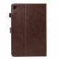 For Samsung Galaxy Tab S5e 10.5 T720 T725 Crazy Horse Texture Stand Leather Case  - Dark Brown