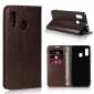 For Samsung Galaxy A30 Genuine Leather Flip Card Holder Wallet Case