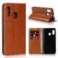 For Samsung Galaxy A30 Genuine Leather Flip Card Holder Wallet Case