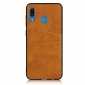 For Samsung Galaxy A30 Shockproof Wallet Card Holder Case Cover - Brown