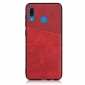 For Samsung Galaxy A30 Shockproof Wallet Card Holder Case Cover - Red