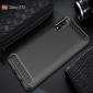 For Samsung Galaxy A70 Case Carbon Fibre Cover + Glass Screen Protector