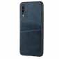 For Samsung Galaxy A70 Leather Wallet Card Holder Case Cover+Screen Protector - Navy Blue