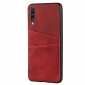 For Samsung Galaxy A70 Leather Wallet Card Holder Case Cover+Screen Protector - Red