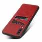 For Samsung Galaxy A70 Leather Wallet Card Holder Case Cover+Screen Protector - Red