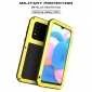 For Samsung Galaxy A30S LOVE MEI Gorilla Glass Waterproof Metal Case Cover - Yellow