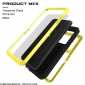 For Samsung Galaxy A30S LOVE MEI Gorilla Glass Waterproof Metal Case Cover - Yellow