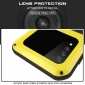 For Samsung Galaxy A30S LOVE MEI Gorilla Glass Waterproof Metal Case Cover - Yellow