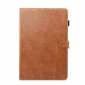 For Samsung Galaxy Tab S6 10.5 2019 T860 T865 Crazy Horse Grain Stand Flip Leather Case  - Brown