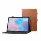 For Samsung Galaxy Tab S6 10.5 2019 T860 T865 Crazy Horse Grain Stand Flip Leather Case  - Brown