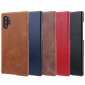 Matte Genuine Leather Back Case Cover for Samsung Galaxy Note 10+ / 10 - Brown