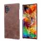 Matte Genuine Leather Back Case Cover for Samsung Galaxy Note 10+ / 10 - Coffee