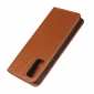 For Samsung Galaxy S20 - Genuine Leather Case Wallet Stand Flip Cover - Brown