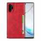 For Samsung Galaxy Note 10 Plus - Leather Wallet Card Holder Back Case Cover - Red