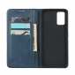 For Samsung Galaxy S20 Plus Magnetic Leather Wallet Flip Case Card Slot - Dark Blue