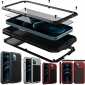 For iPhone 14 13 12 Pro Max Metal Case Heavy Duty Shockproof Cover