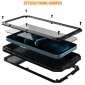 For iPhone 14 13 12 Pro Max Metal Case Heavy Duty Shockproof Cover