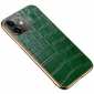 For iPhone 12 Pro Max Crocodile Genuine Leather Case Cover