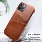 For iPhone 13 12 Mini Pro Max Leather Wallet Card Holder Case Cover