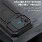 For iPhone 15 14 Pro Max Case Metal Aluminum Camera Lens Protection Stand Cover