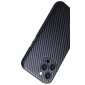 For iPhone 13 Pro Max Carbon Fiber Slim Shockproof Phone Case Cover - Black