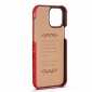 For iPhone 14 13 Pro Max Crocodile Grain Genuine Leather Back Case Cover