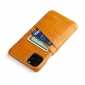 For iPhone 14 13 Pro Max Case Oil Wax Leather Credit Card Holder Back Cover