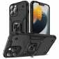 For iPhone 14 13 Pro Max Shockproof Ring Holder Stand Hybrid TPU Case Cover