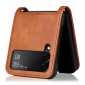 For Samsung Galaxy Z Flip 4 3 5G Case Shockproof Leather Hybrid Card Holder Cover