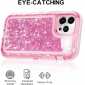 Shockproof Liquid Glitter Square Phone Case For iPhone 16 15 14 13 Pro Max