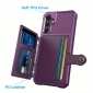 For Samsung Galaxy S24 FE 5G Case with Card Holder Shockproof Rugged Soft TPU Back Leather Flip Wallet Cover